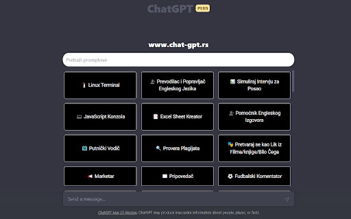 Chat-GPT.RS Promptovi