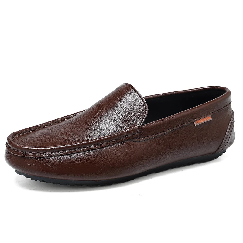 Title 6, Zapatos casuales de cuero para hombre sin cordo...