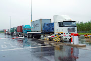 Trucks entering the port of Durban. A truck driver was robbed on the N1 in the Free State at the weekend. 