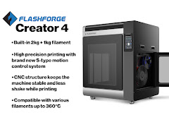 FlashForge Creator 4 Interchangeable Independent Dual Extrusion 3D Printer