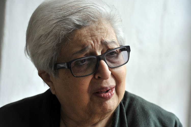 Frene Ginwala, first speaker of Parliament in a democratic South Africa, during an interview at her home on September 18, 2015. File photo: GALLO IMAGES