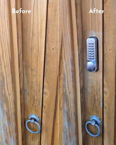 A quick security boost with the installation of a Smith & Locke Medium Duty Push-Button Lock - Perfect for garden gates, side access, and areas where you want simple, key-free entry.