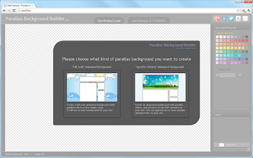 Parallax Background Builder