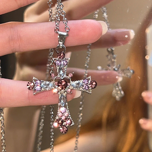 Title 5, Fashion Personality Cross Necklace for Women St...