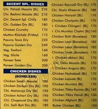 Decent Restaurant menu 4