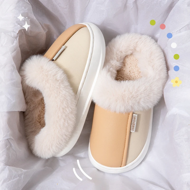 Dames winter indoor antislip warme katoenen pantoffels, ideaal voor comfort en veiligheid binnenshuis.