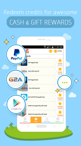 Screenshot Earn rewards - real cash