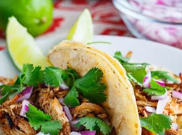 Slow Cooker Chicken Carnitas Tacos