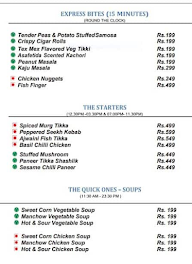 Revolving Restaurant menu 1