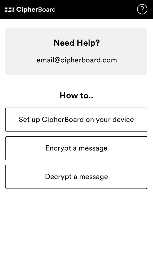    CipherBoard: encrypt keyboard- screenshot  