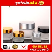 Hủ Đựng Kem Giá Rẻ Hủ Chiết Mỹ Phẩm Thủy Tinh Mờ 5G, 10G, 15G, 20G, 30G, 50G Đựng Kem Face