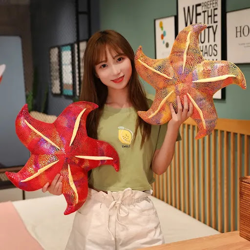 Title 7, Sea animal starfish pillow doll plush toy, soft...