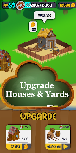 Viking Lumberjack. Puzzles and Bubbles Match-3