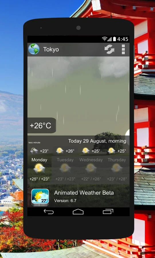    Animated Weather Widget&Clock- screenshot  