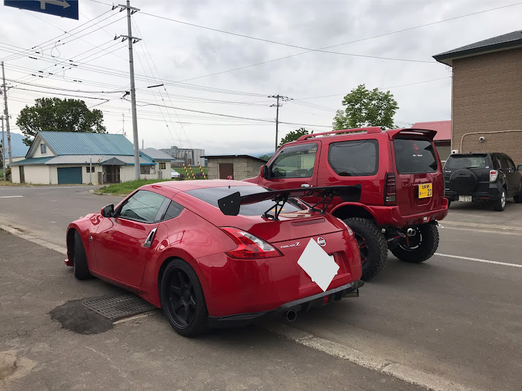 ジムニーのジムニーJB23・z34・告知・チームローガン北海道・スパシャンに関するカスタム事例の投稿画像2枚目