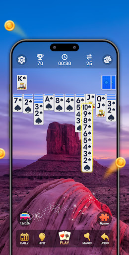 Screenshot Spider Solitaire, large cards