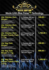Ats Royal Biryani menu 1