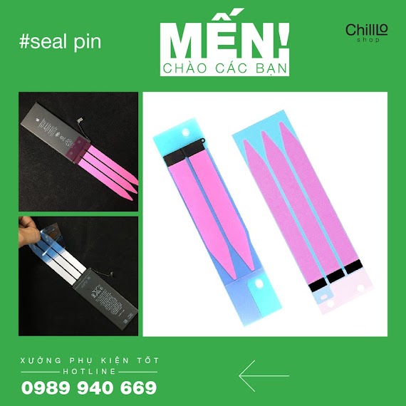 Miếng Keo Dán Pin Iphone/ Seal Pin Iphone/ Siu Pin Ip - Miếng Cao Su Dán Pin Chất Lượng Cao Đủ Các Dòng Máy