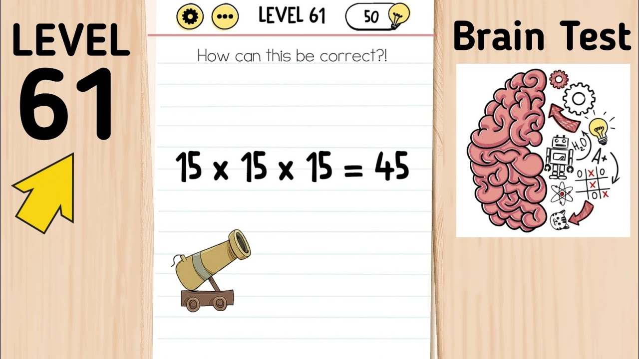 Brain test 21. 61 Уровень Brain. Brain Test уровень 61. Головоломка Brain Test уровень 61 ответ. Brain Test уровень 42.