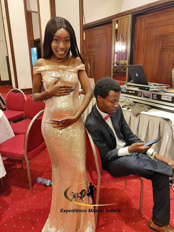 Jackie Mbugua and boyfriend, comedian Desagu