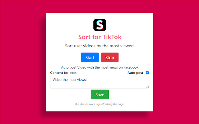 Sort for TikTok