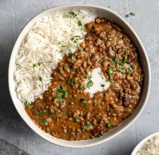 Dal Makhani With Rice And 1 Butter Roti