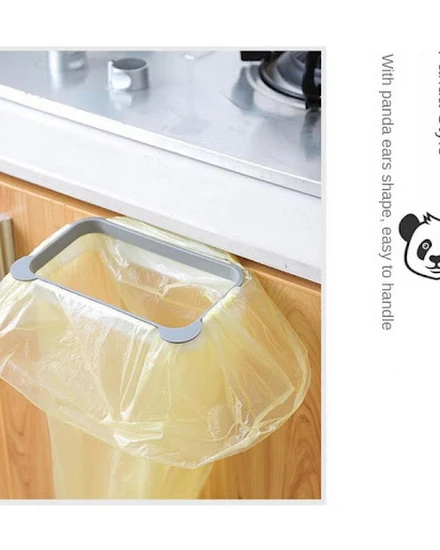 Kitchen Cabinet Door Basket Hanging Trash Can Waste Bin G... - 3