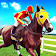 Cheval Courses Cavalier Derby Quête Cheval Jeux icon