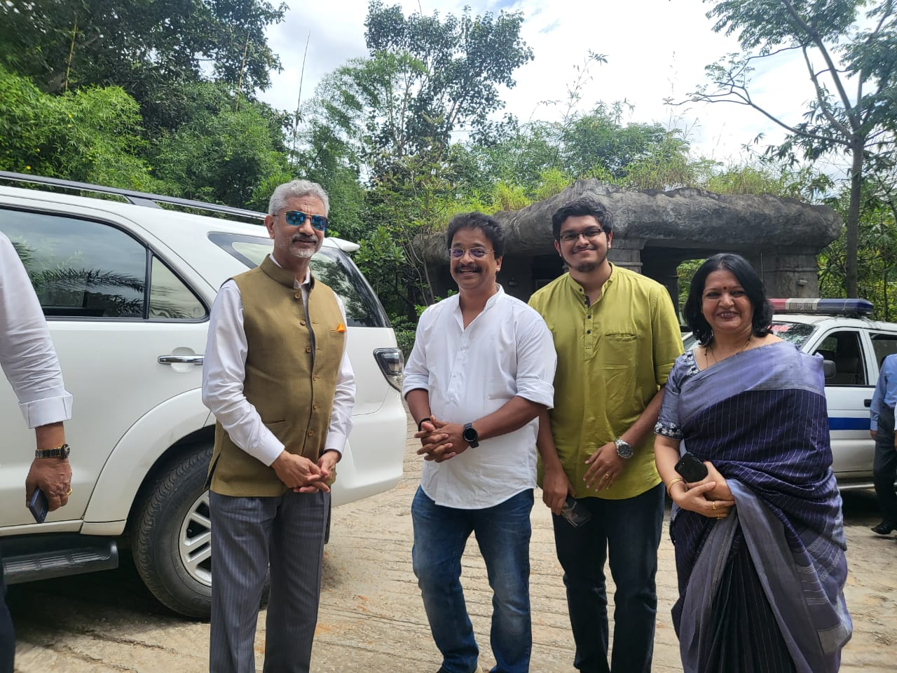 Dr. S. Jaishankar, Minister of External Affairs, India along with Dr. S. N. Ramesh at Shilhaandara Resorts, Ramanagara, Karnataka