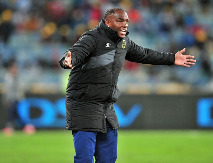 Benni McCarthy, coach of Cape Town City during the 2017 MTN8 football match between Cape Town City and Supersport United at Moses Mabhida Stadium, Durban on 14 October 2017.