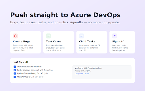 Stepture — QA Screenshots, Word Logs & Azure DevOps screenshot 4