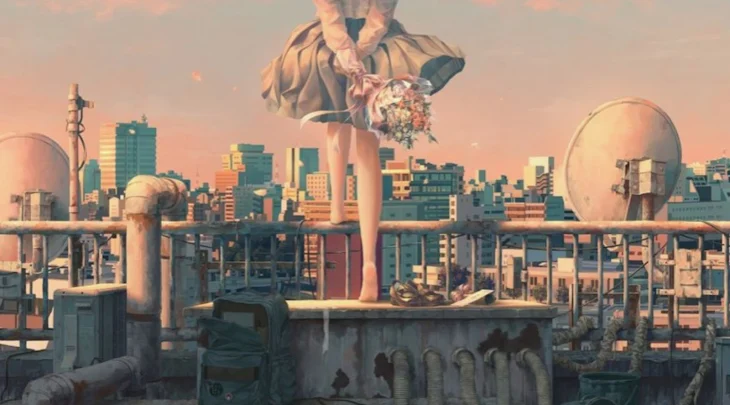 「屋上の幽霊少女」のメインビジュアル