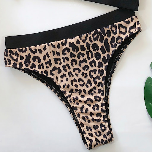 Title 8, Leopard split bikini for women, perfect for bea...