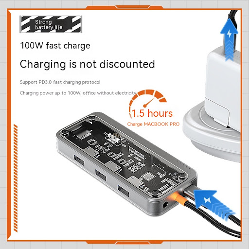 Title 3, USB C hub expansion dock for laptop, multiple p...