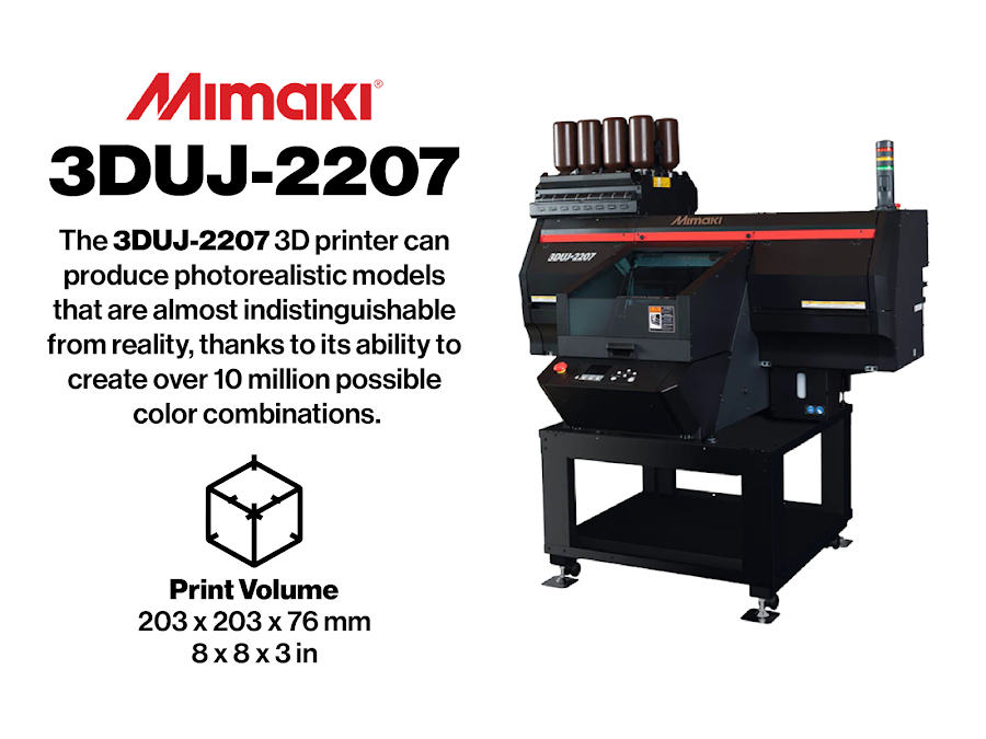 Mimaki 3DUJ-2207 Full Color 3D Printer with Install