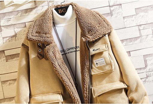 Title 6, Mens Casual Cotton Coat with Lamb Wool. Comfor...