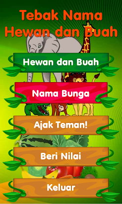 Tebak Nama Hewan dan Buah screenshot