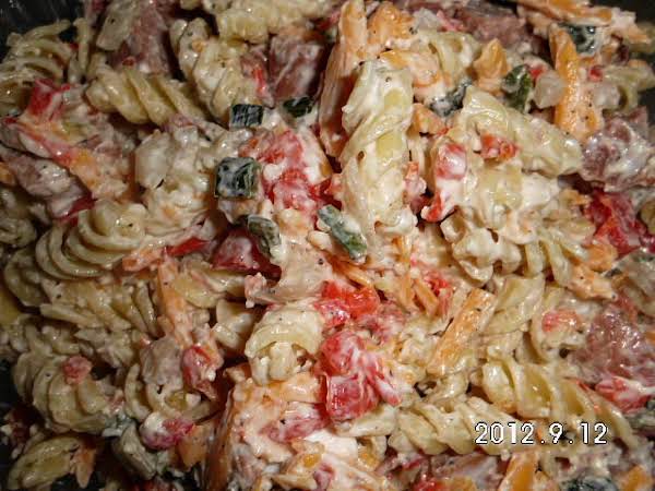 Smoked Summer Sausage Pasta Salad | Just A Pinch Recipes