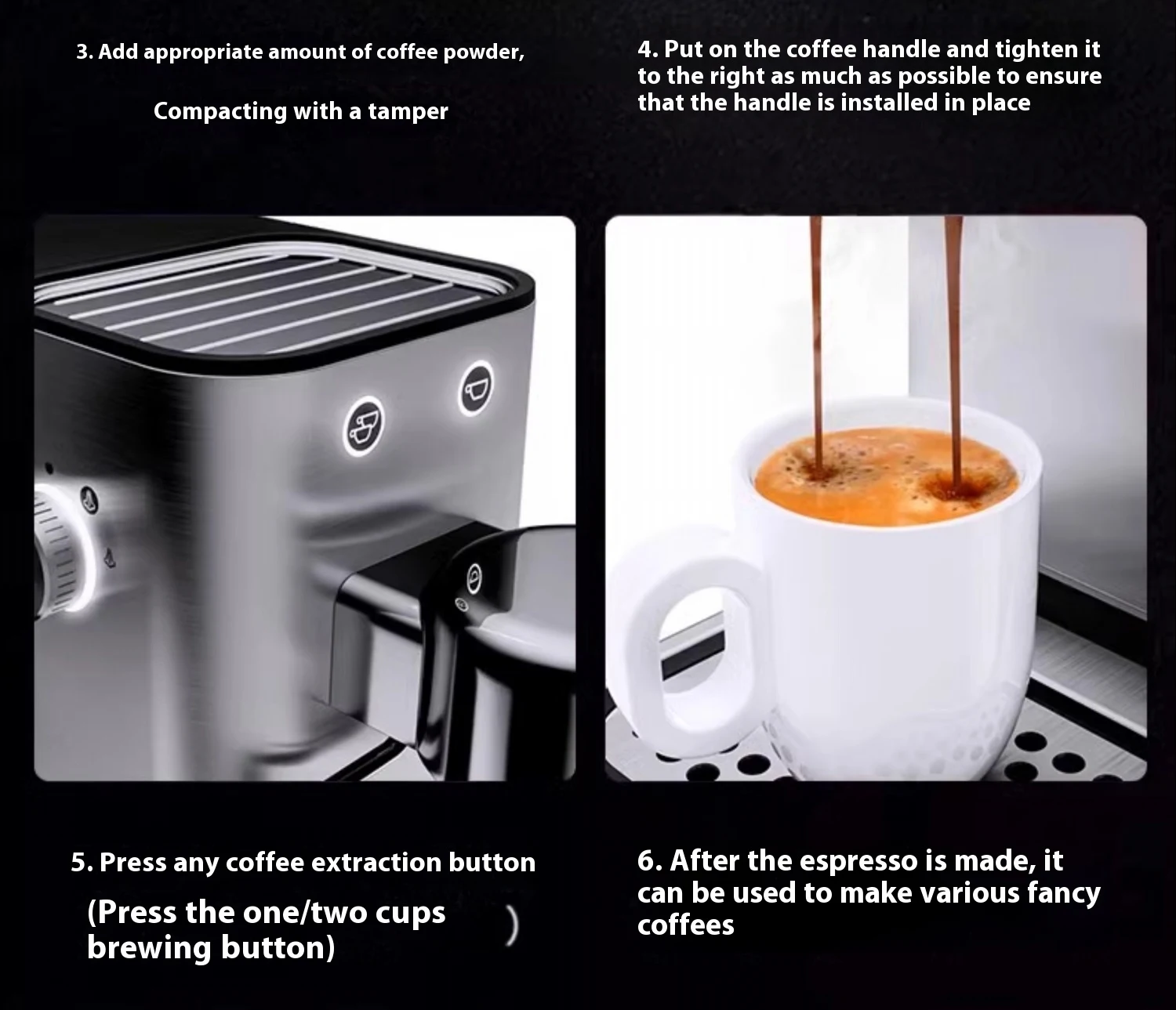 Title 19, Semi-automatic espresso coffee machine for home...