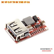 Module Mạch Hạ Áp Dc 6V, 9V, 12V, 24V Ra Cổng Usb 5V 3A Dc (Dc To Dc Converter)