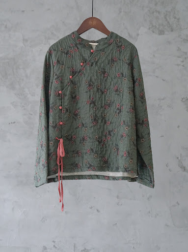 Title 9, National Style Garden Floral Beaded Button Jacket