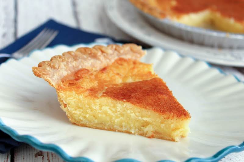 A Slice Of Mama's Buttermilk Pie.