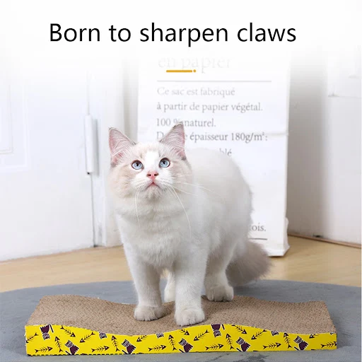 Pet cat scratch board toy Sharp claw cardboard corrugated board Scratch anti-scratch toy sofa cushion bed nail polish pa