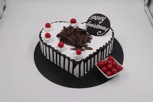 Black Forest Heart Shape Cake