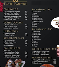 Banarasi Paan Cafe menu 1