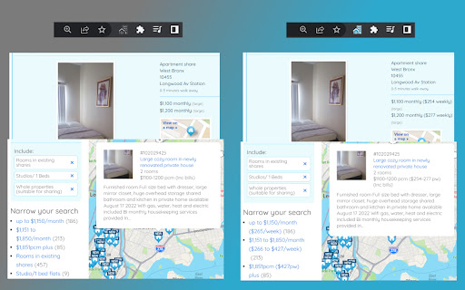 RentCopilot - Display monthly and weekly rent