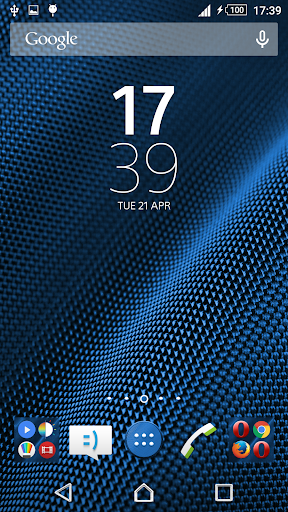 Metal Blue Xperien Theme