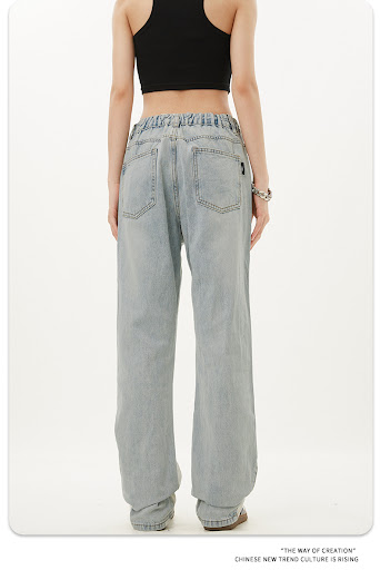 Title 6, Light-Colored Wide-Leg Pants with Slimming Desi...