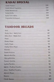 Shiv Sagar (Orion East) menu 4