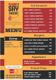 Say Cheese @ Tewari's menu 1